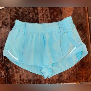 hotty hot shorts size 10 electric turquoise